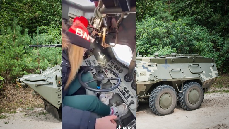 Nauka jazdy wozem opancerzonym