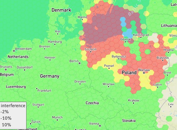 Polska świeci się na czerwono na mapie GPS. Nie wiadomo, co się dzieje