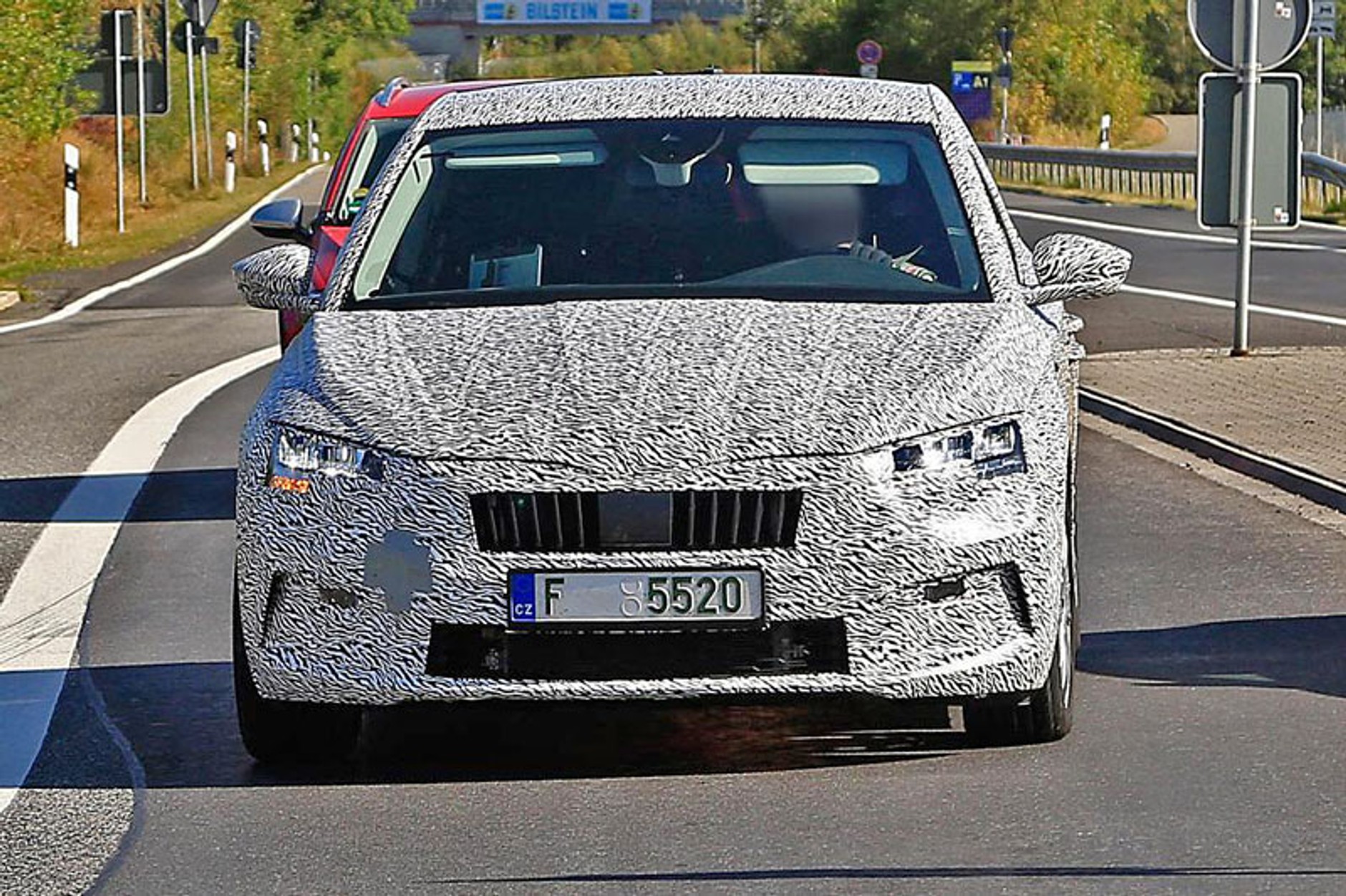 Nowa Skoda Rapid podczas testów