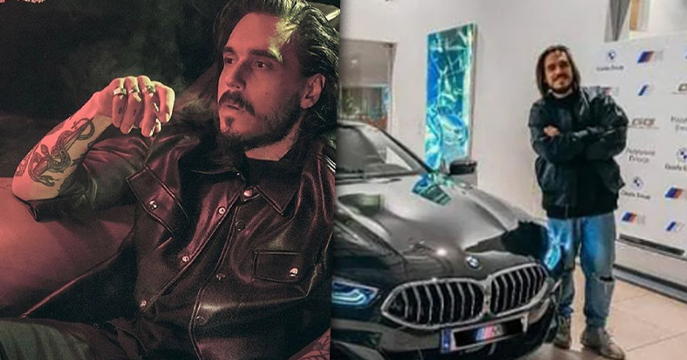 Raper Miuosh odebrał nowe BMW. Media go hejtują (Instagram/miuosh i Twitter/BMW Gazda Group Gliwice)