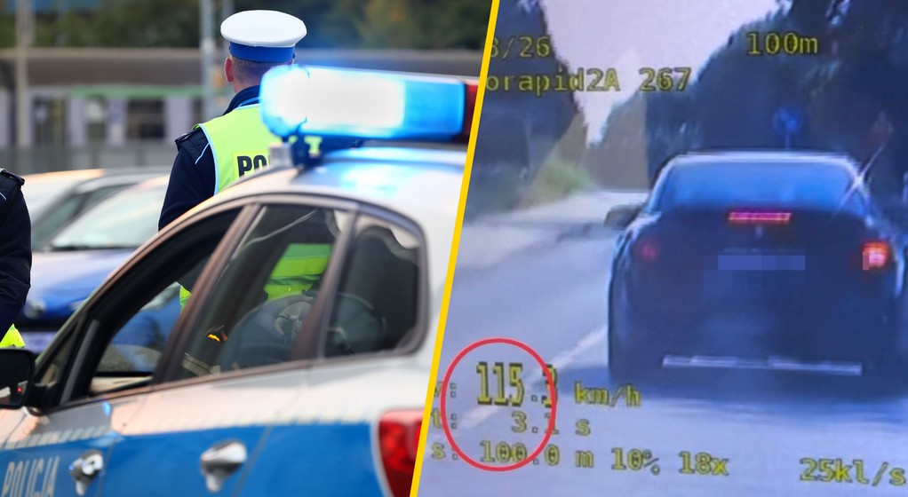 Kontrola drogowa. 19-latka jechała 115 km na godz. w zabudowanym. Straciła prawo jazdy
