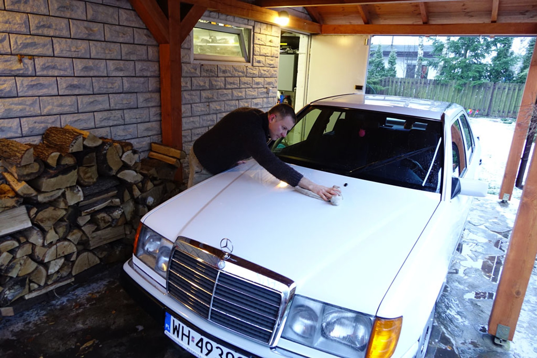 Ręczne mycie auta pod własnym domem