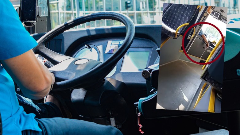 Burza w sieci pod nagraniem z kierowcą autobusu. Przewoźnik przeprasza (fot. screen: Facebook/SpottedZTMmetropolia)