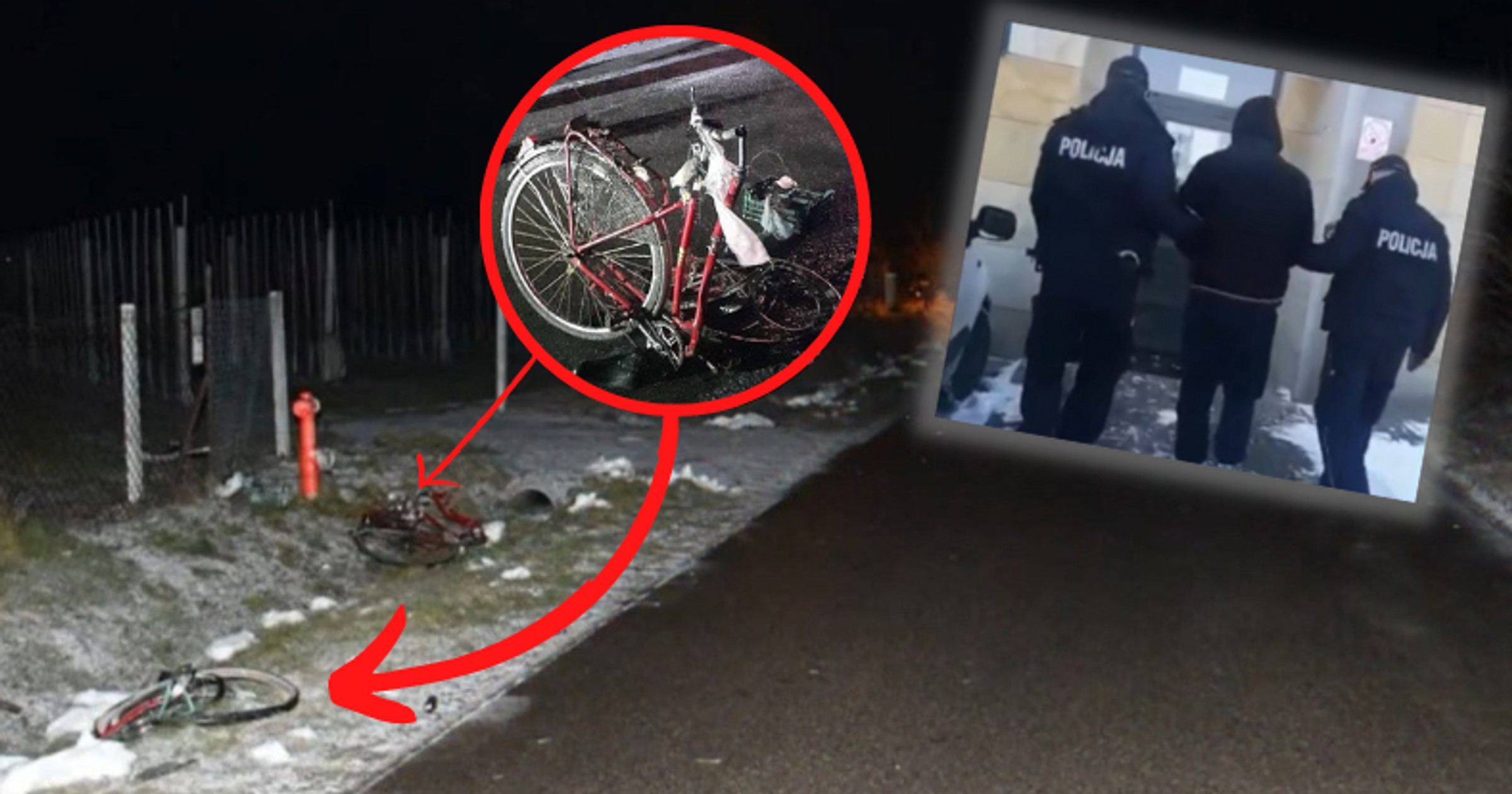 Sprawca uciekł z miejsca zdarzenia i ukrywał się przed policją