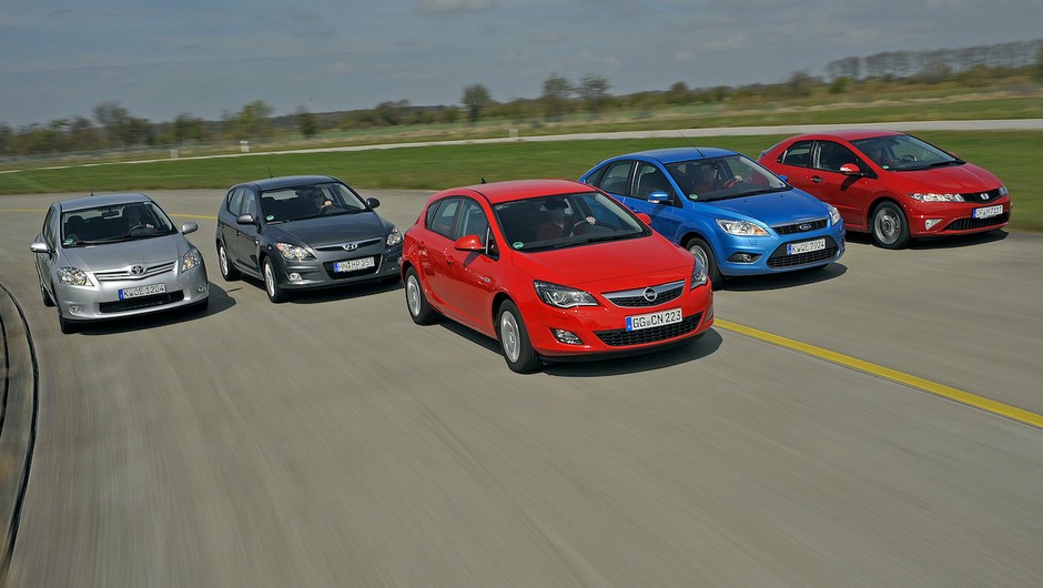 Porównanie: Honda Civic, Ford Focus, Hyundai i30, Opel Astra, Toyota Auris
