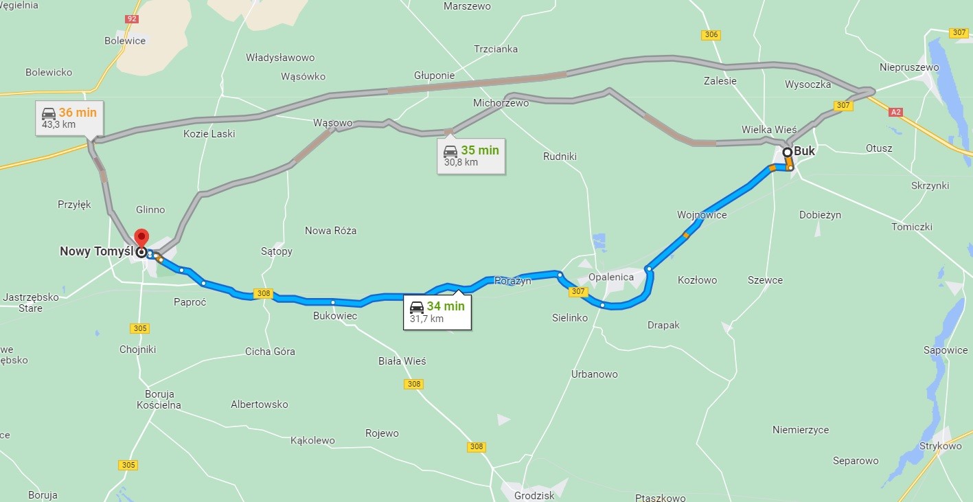 "Plama" oleju rozciągała się na ponad 30 km dróg