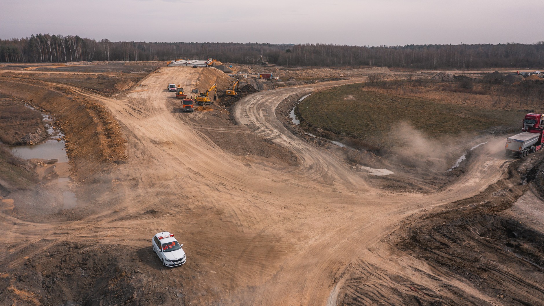 Prace przy budowie trasy S1 Mysłowice-Bieruń