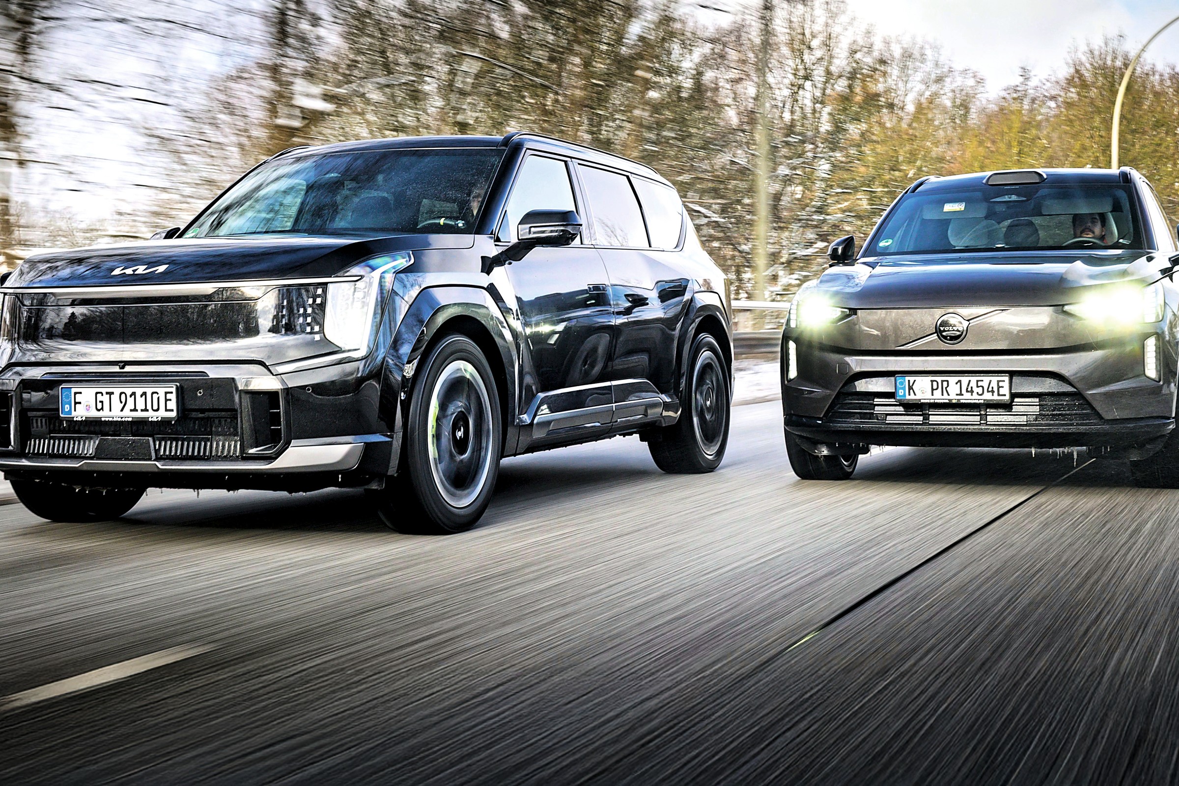 Pojedynek flagowych SUV-ów. Volvo EX90 stanęło do walki z Kią EV9