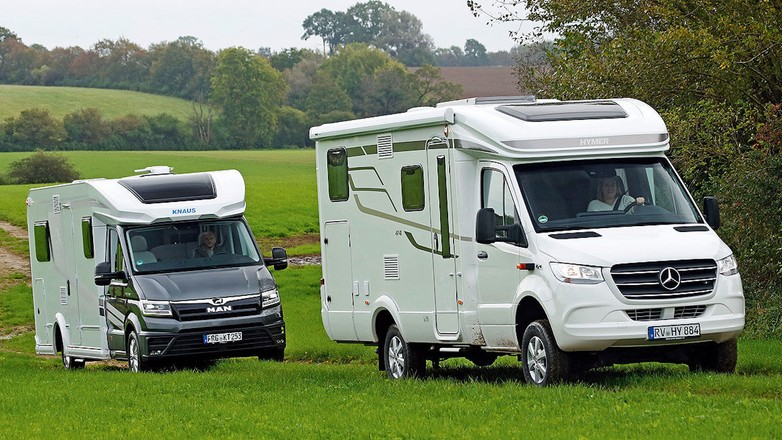 Dwa kampery 4x4: Hymer i Knaus