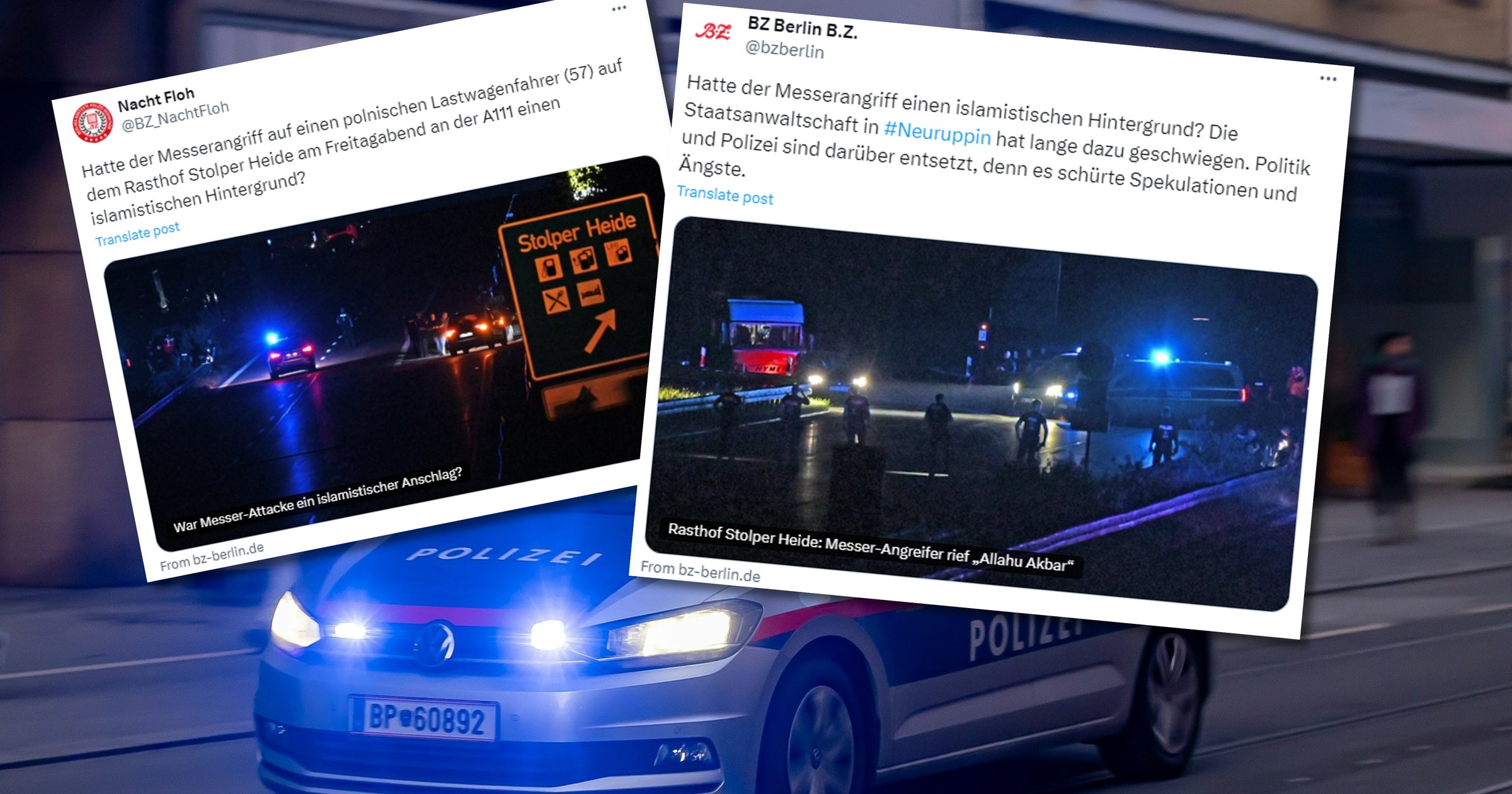 Niemcy. Atak nożownika na polskiego kierowcę