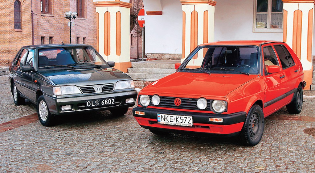 FSO Polonez Caro Plus kontra VW Golf II
