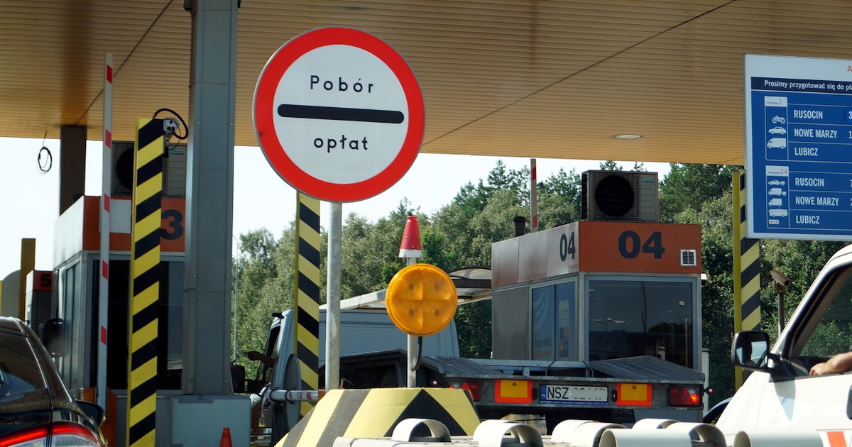 Bramki poboru opłat na autostradzie