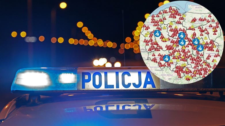 Interaktywna mapa Policji wypadków drogowych ze skutkiem śmiertelnym w Polsce (wakacje 2024)
