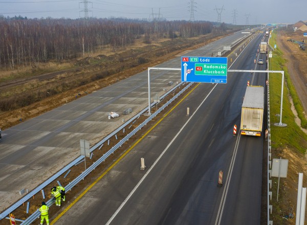 Autostrada A1. Zablokowany pas w kierunku Gdańska