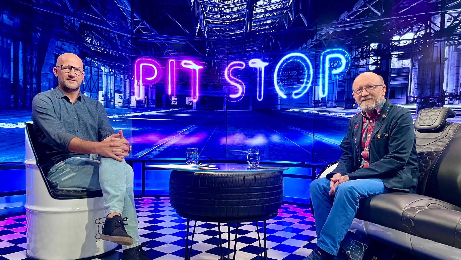 Artur Barciś w programie Auto Świat Pit Stop