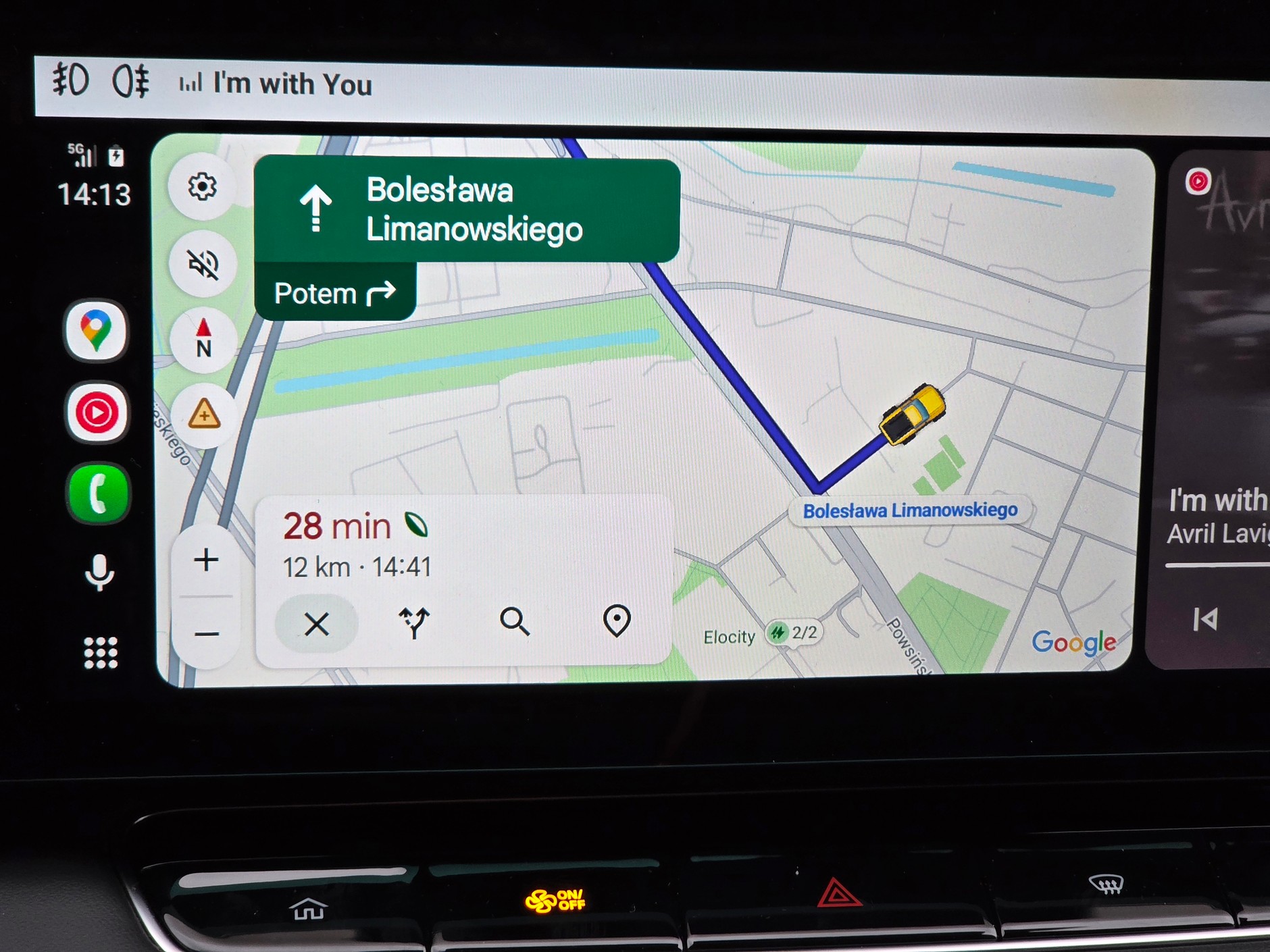 Google Maps, widok nawigacji 2D