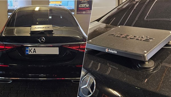 Mercedes z Ukrainy z adapterem Adaptis