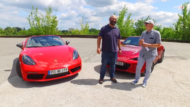 Auta bez ściemy - Porsche Boxster T kontra Mazda MX-5 RF