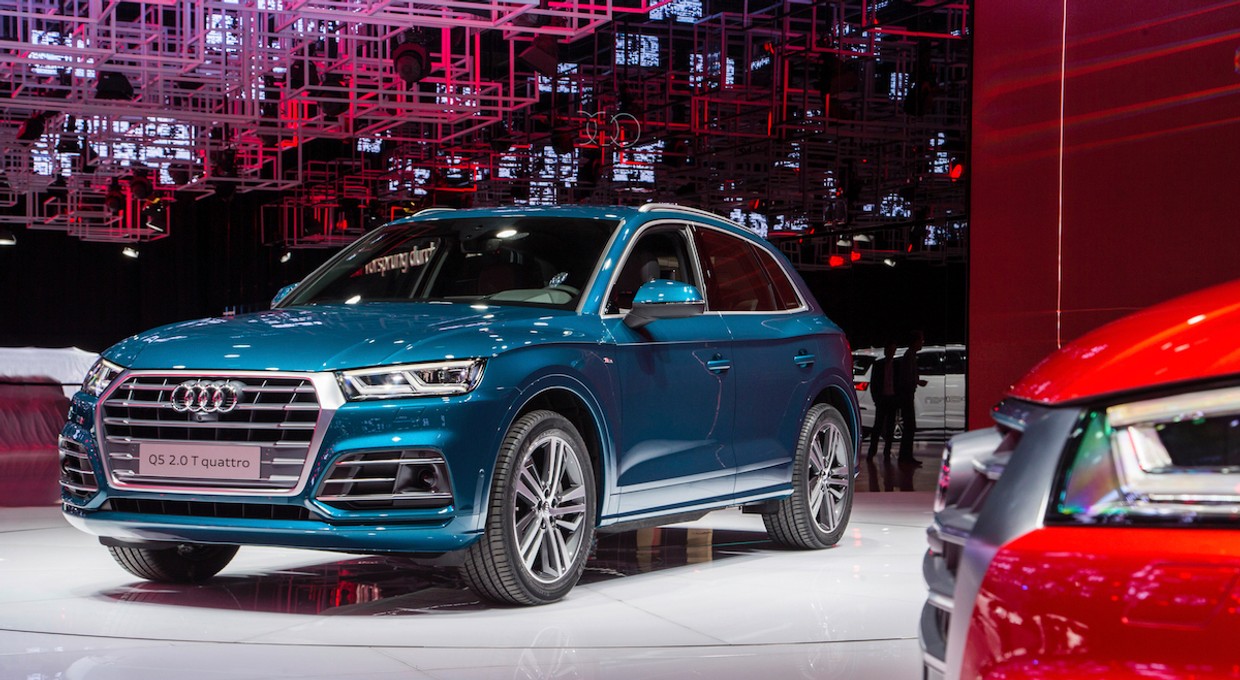 Audi podczas salonu samochodowego w Paryżu