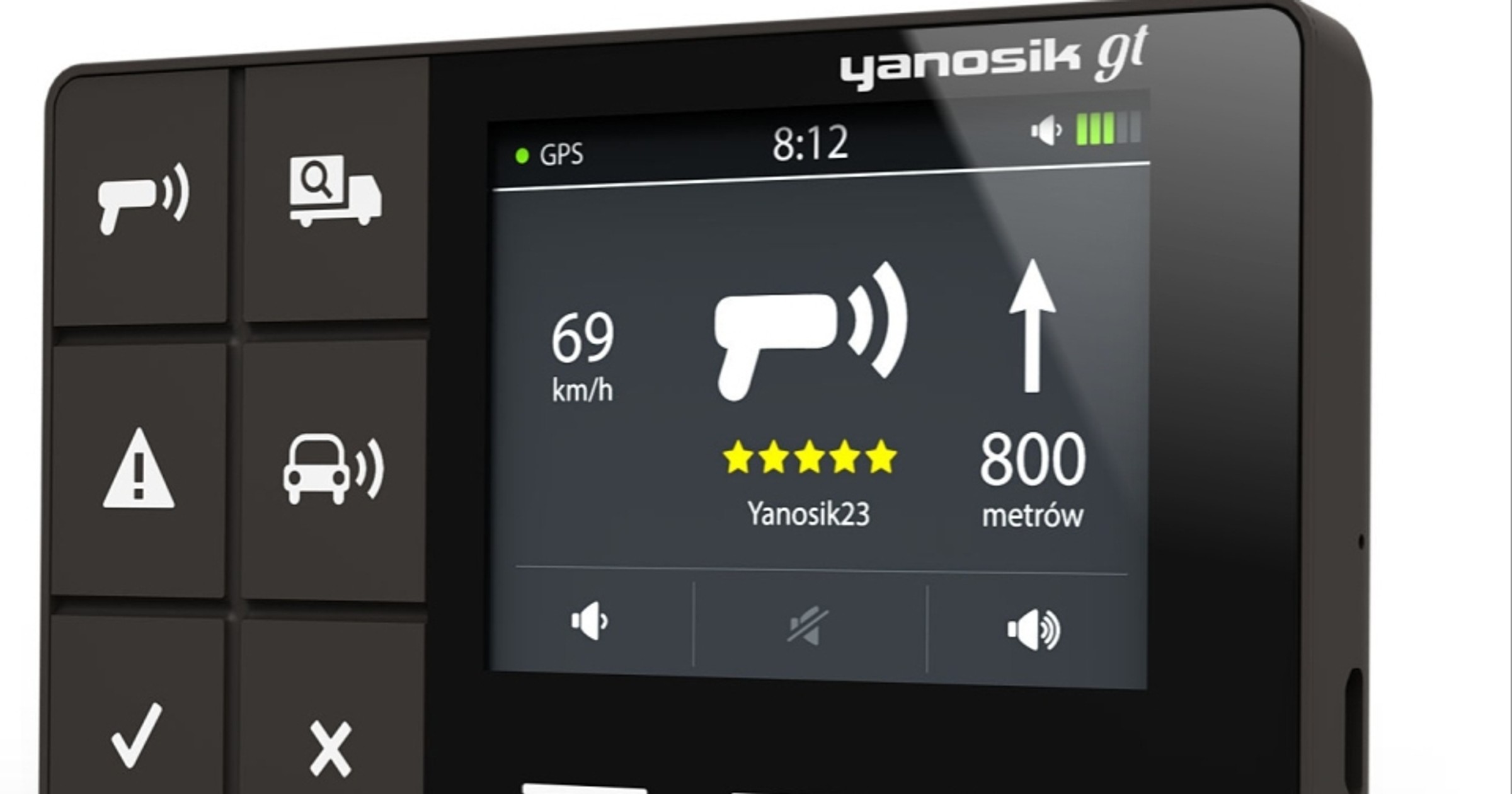 Nowy Yanosik GT: terminal pełni taką samą rolę jak aplikacja w telefonie