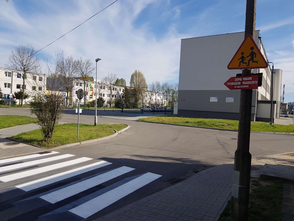 Trójwymiarowe przejście dla pieszych w Częstochowie