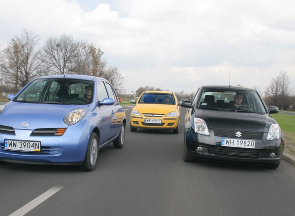 Stylowe maluchy za małe pieniądze: Nissan Micra kontra Opel Corsa, Suzuki Swift