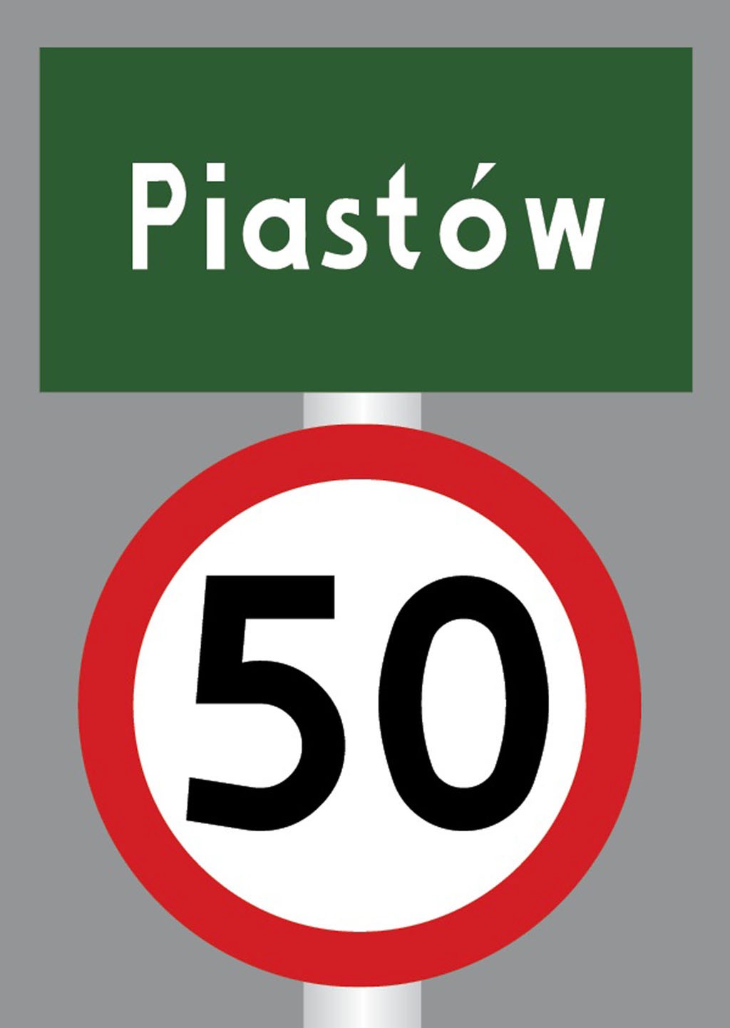 Ograniczenie prędkości pod tablicą E17a