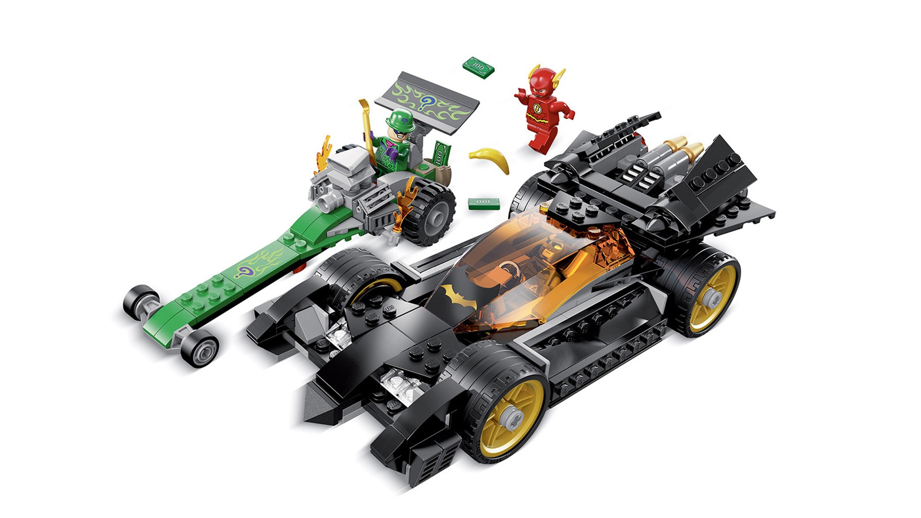 Batman vs Człowiek Zagadka - pościg