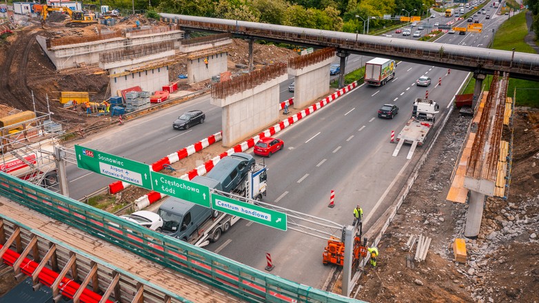Przebudowa wiaduktów w ciągu ulicy Bohaterów Monte Cassino nad DK86 w Katowicach