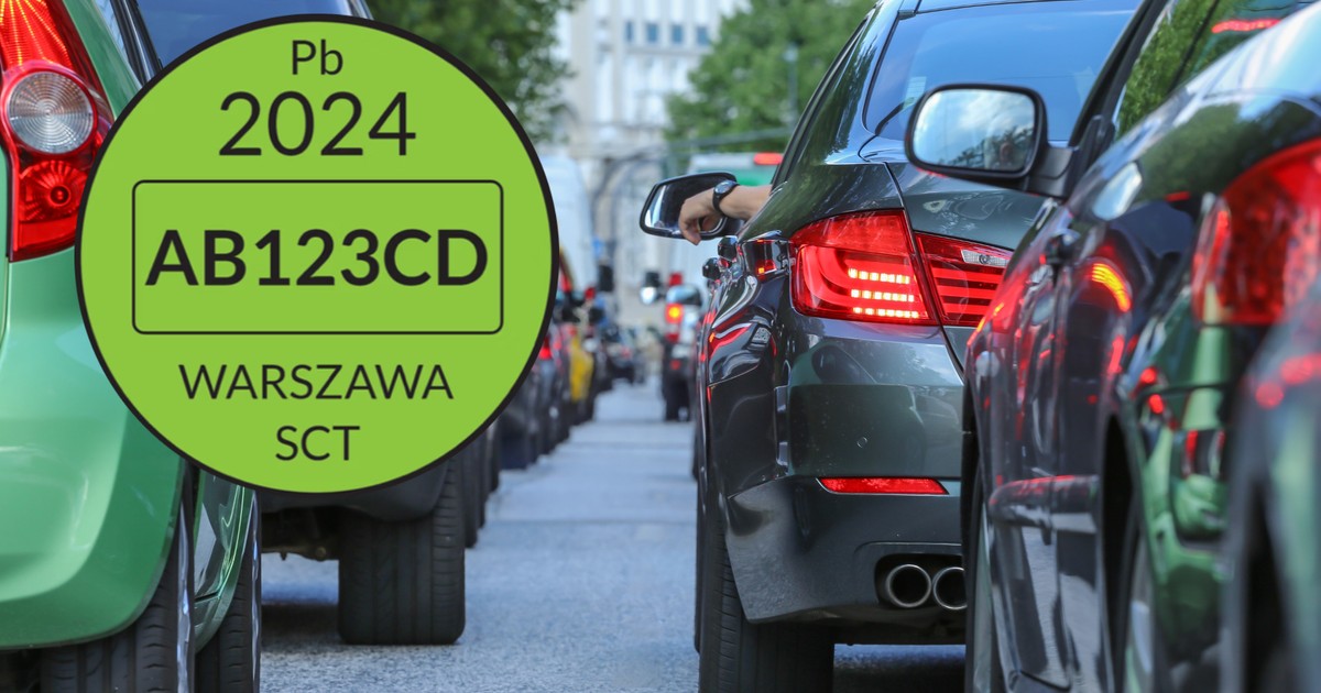Nowy wzór naklejki, uprawniający auta do wjazdu do strefy czystego transportu