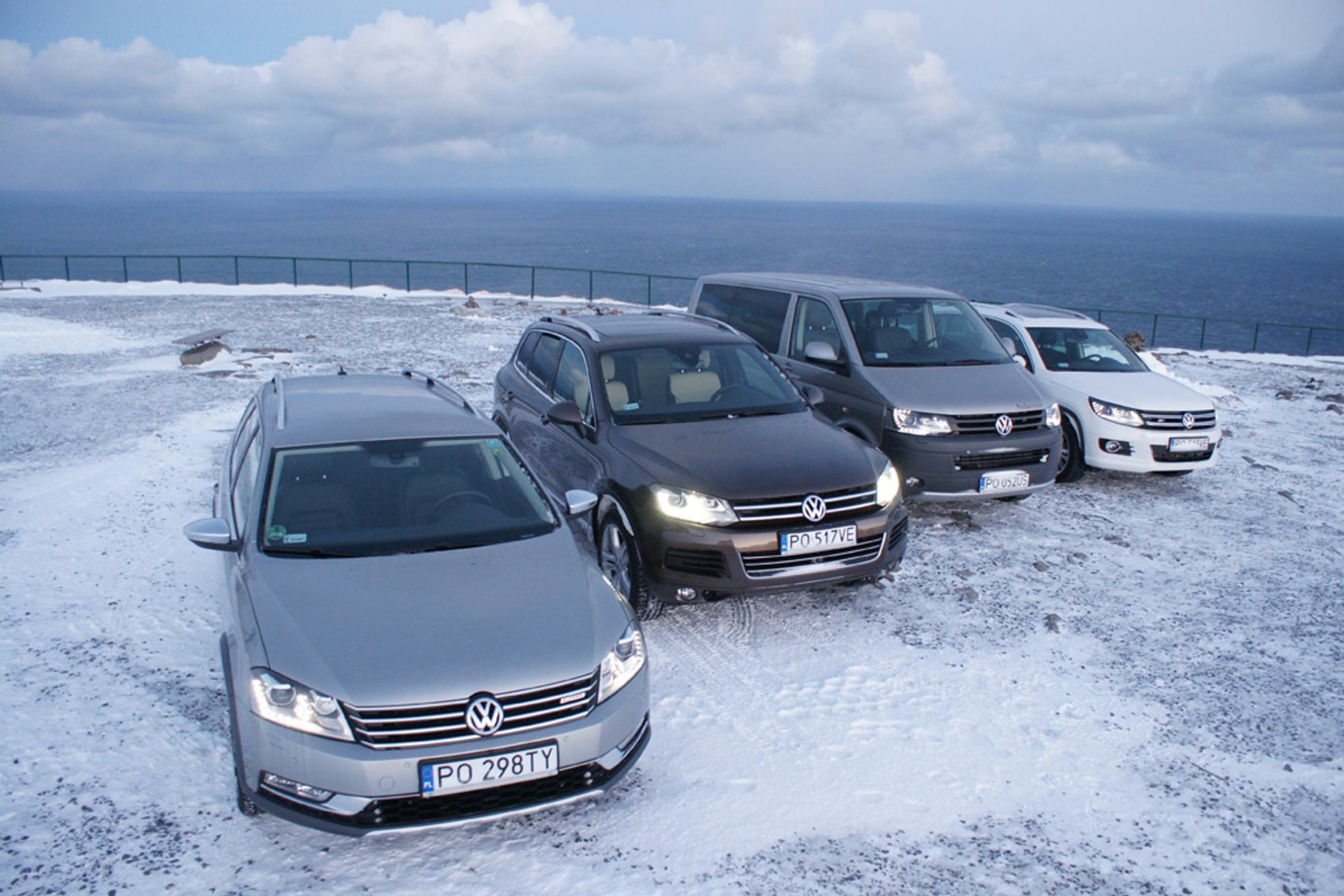Volkswageny z napędem 4motion zdobywają Nordkapp