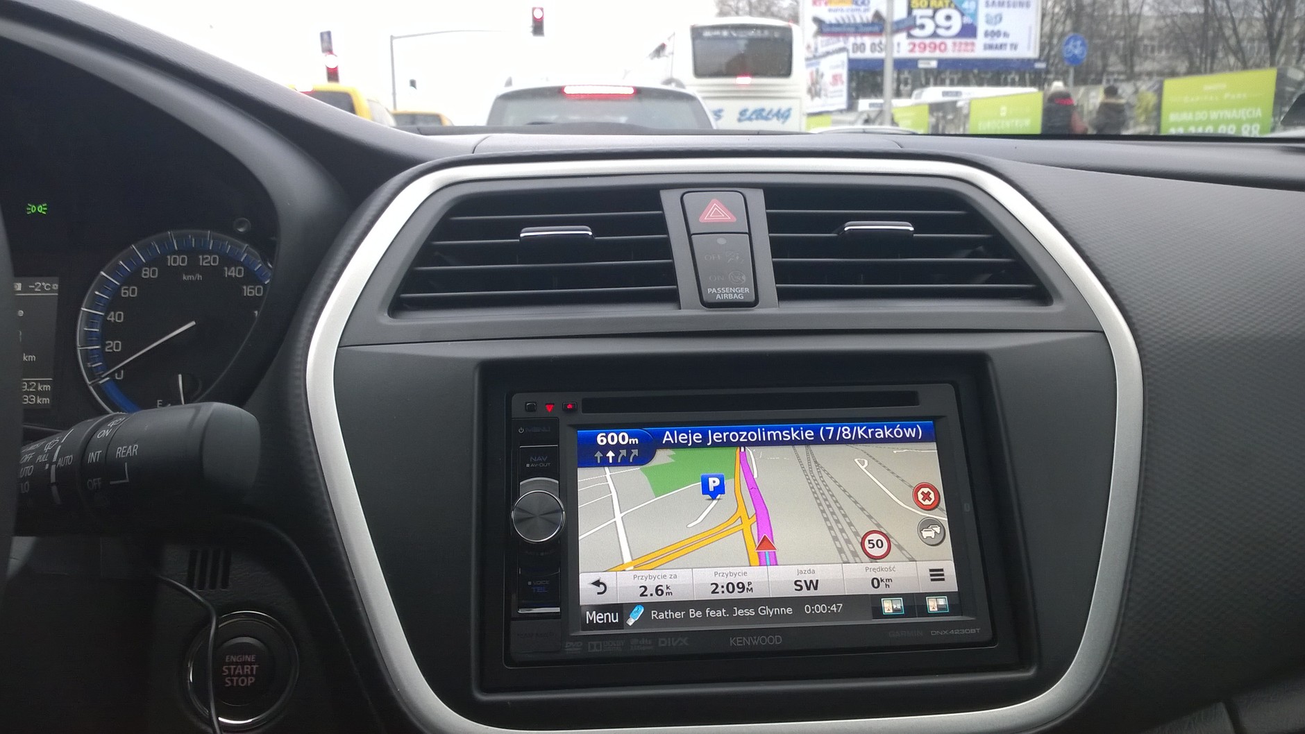 Nawigacja podczas jazd po Warszawie