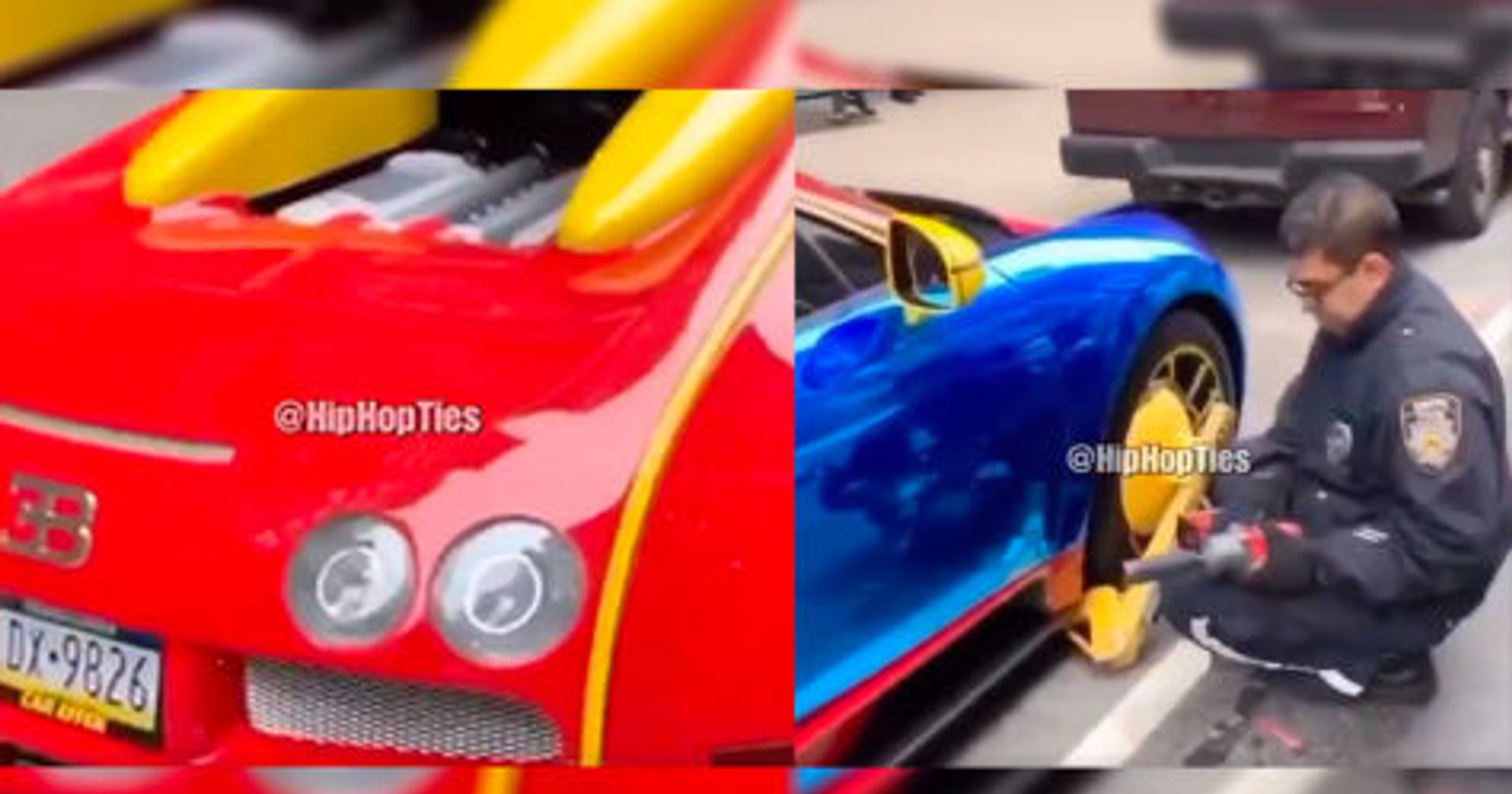 Bugatti Veyron – policja zniszczyła felgi