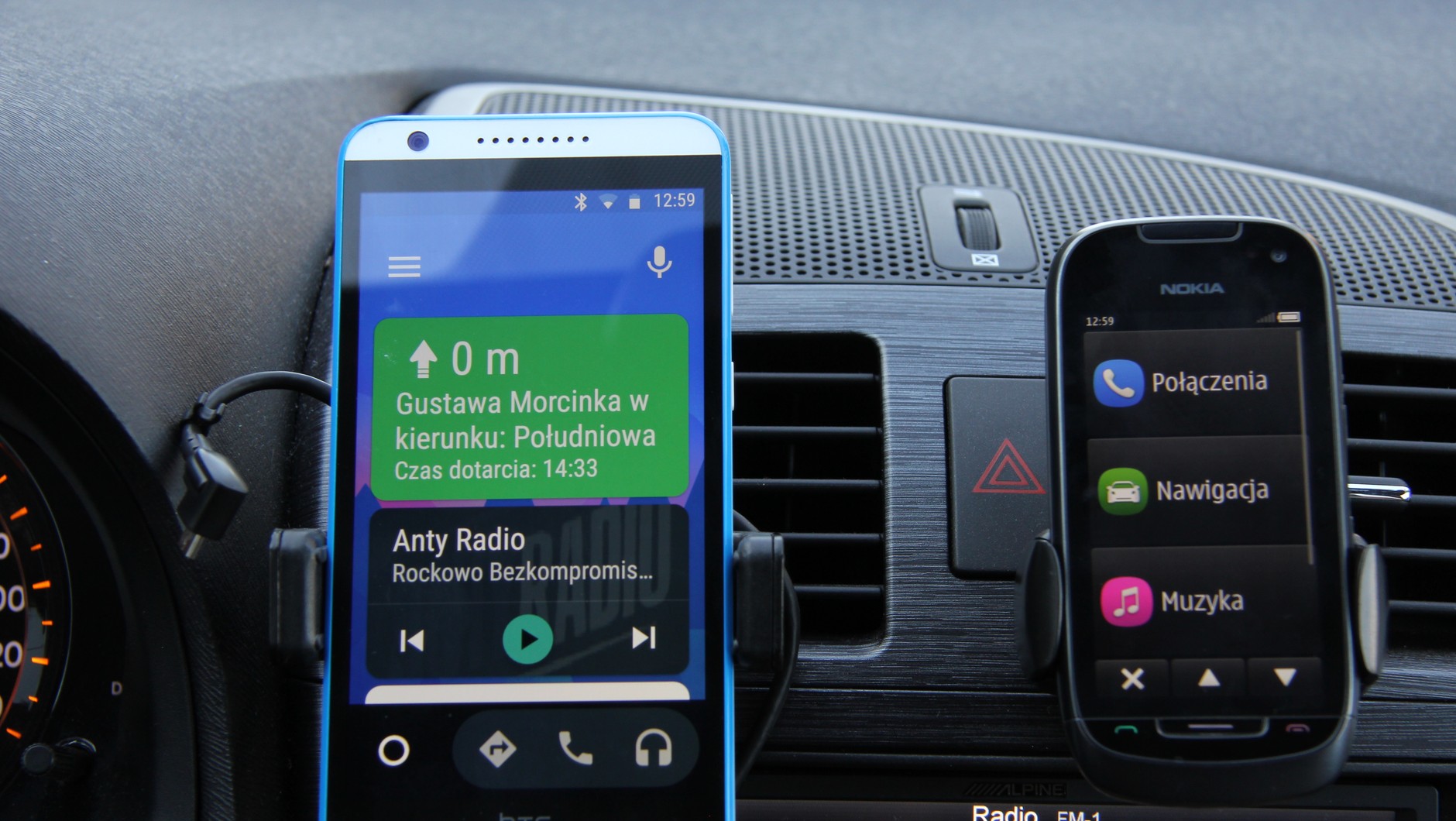 Android Auto oraz Nokia Car Mode