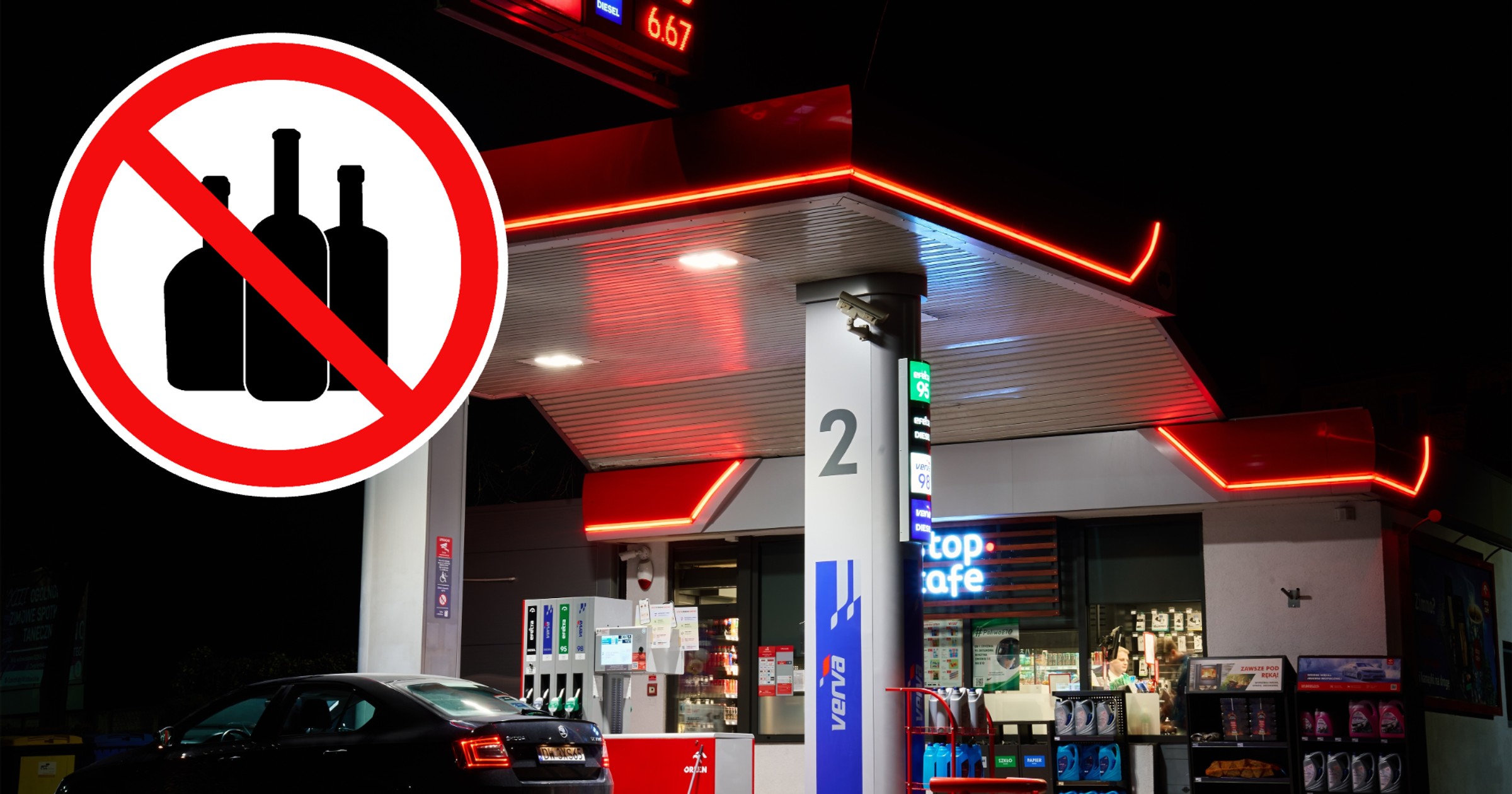 Koniec z nocną sprzedażą alkoholu na stacjach paliw. Warszawa dołącza do ok. 200 gmin z nocną prohibicją