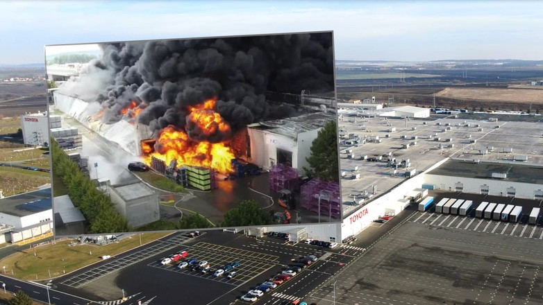 Pożar w fabryce części Toyoty. Wstrzymana produkcja dwóch modeli