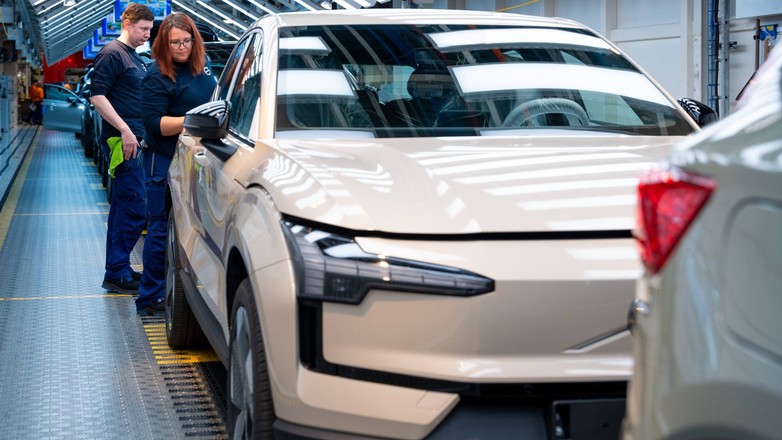 Produkcja Volvo EX30 w Gandawie