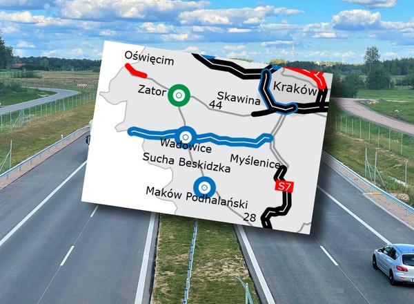 Dzieje się na S52. GDDKiA zapowiada umowy na nowe 17 i 21 km