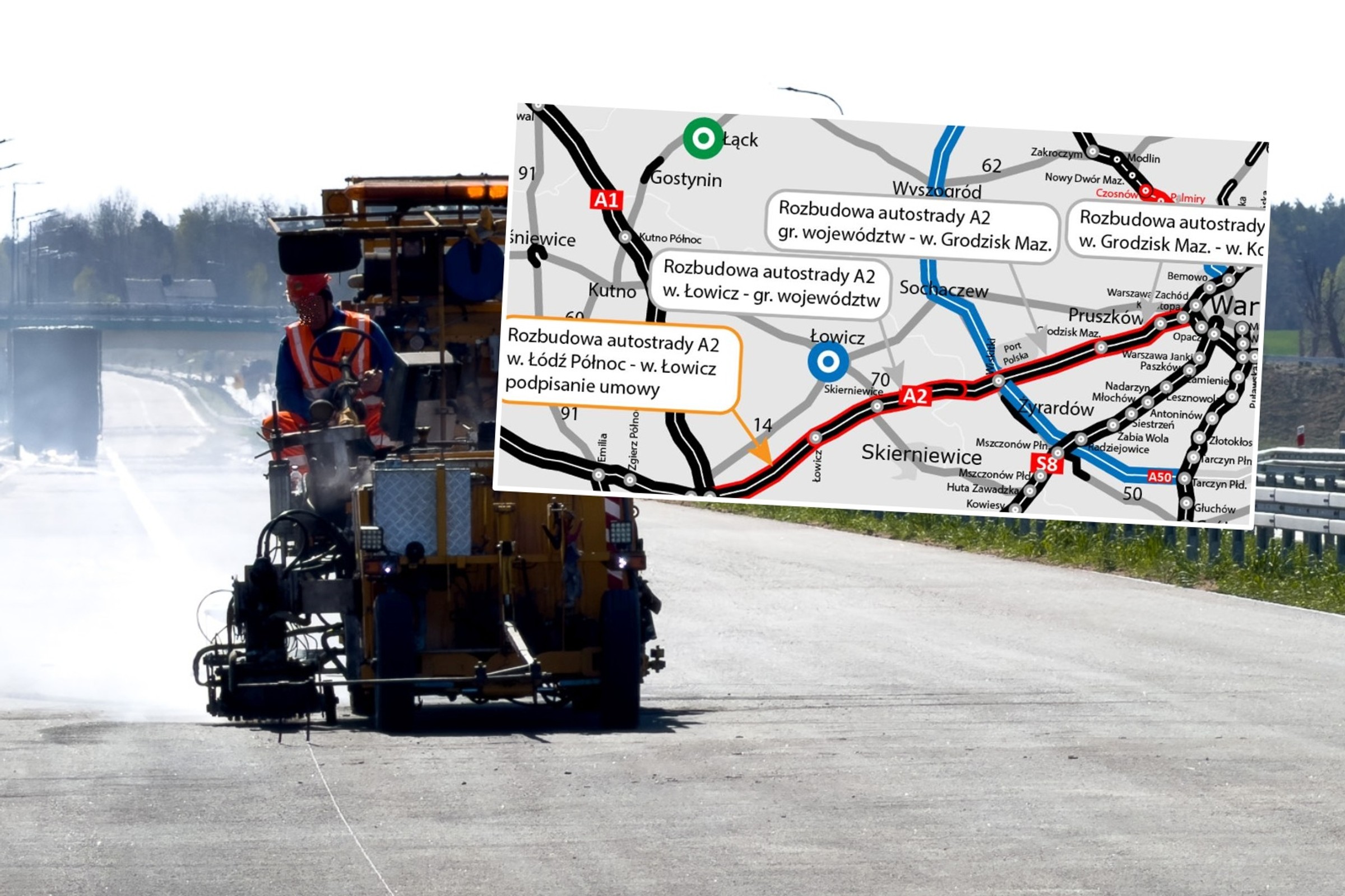 Rusza wielkie poszerzanie autostrady A2. Kierowców czekają pierwsze utrudnienia