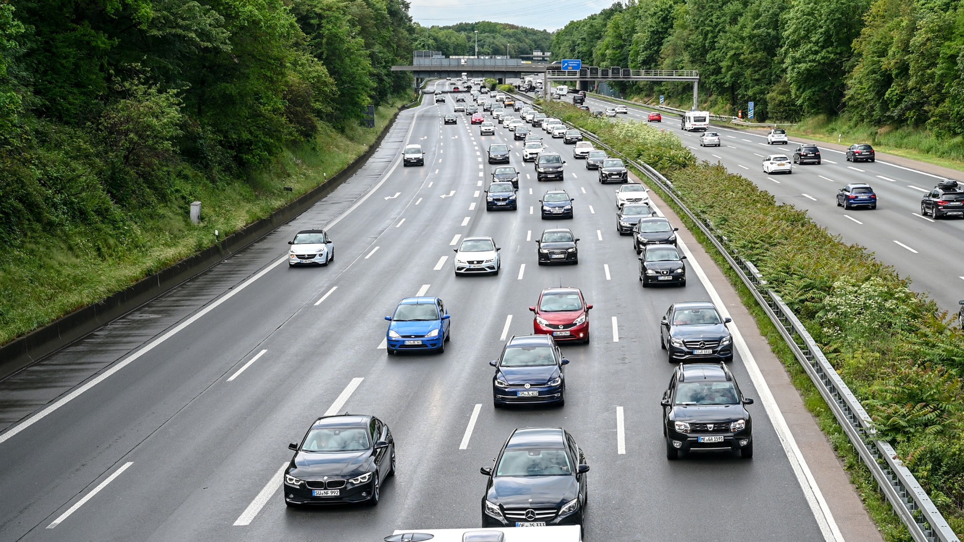 Niemiecka autostrada w okolicach Leverkusen