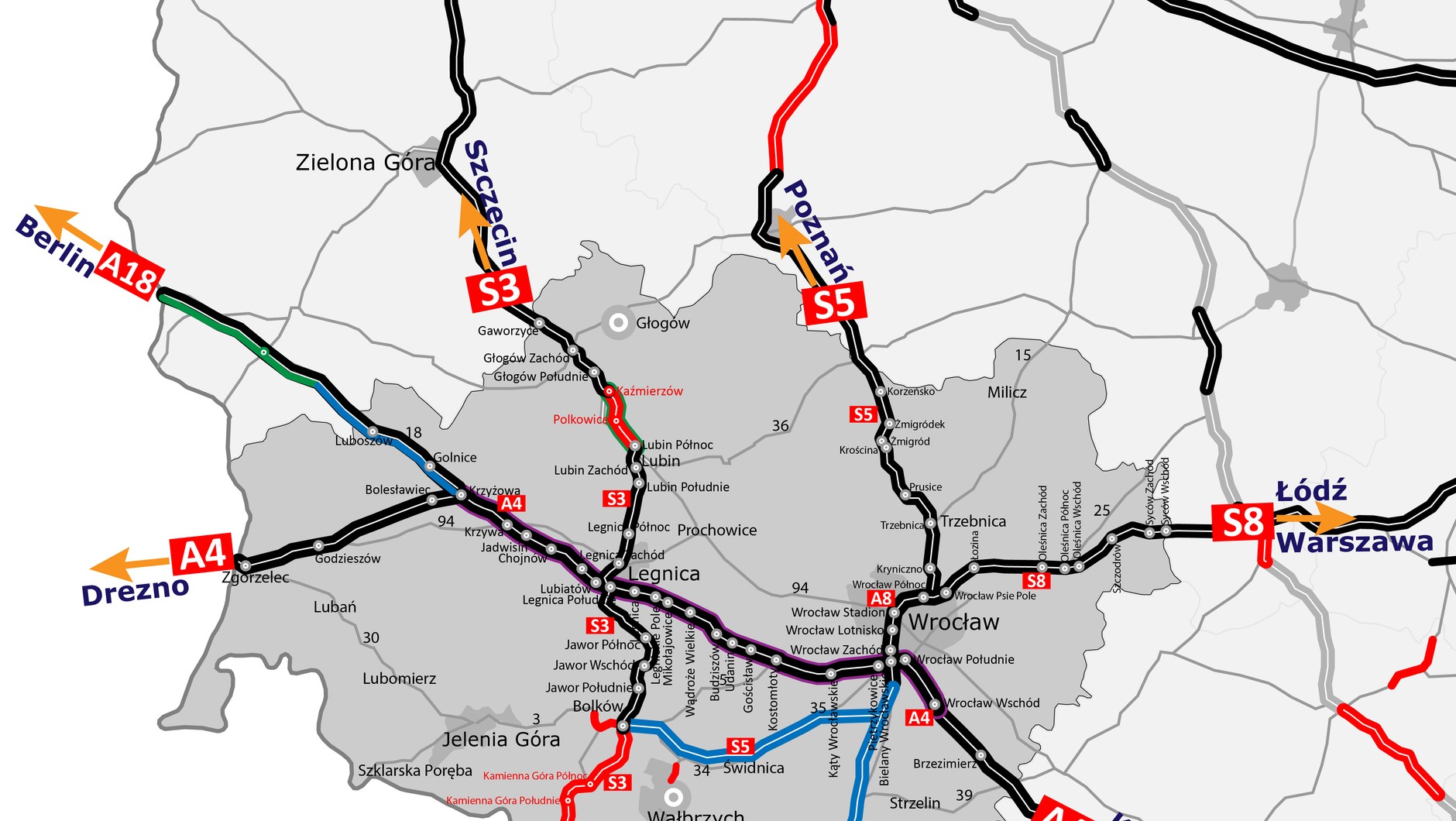 Rozbudowa sieci dróg na Dolnym Śląsku – nowe plany GDDKiA