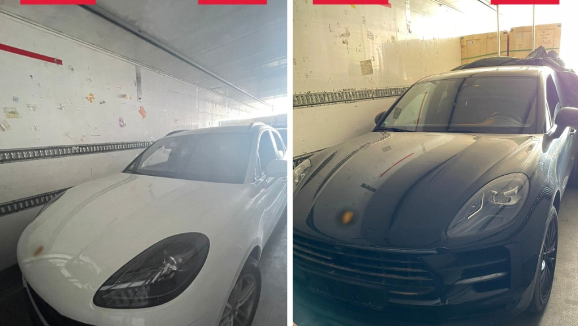 Dwa egzemplarze Porsche Macan pochodzące z kradzieży
