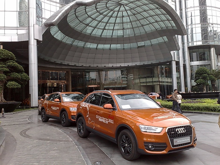 Audi Q3 na chińskich drogach