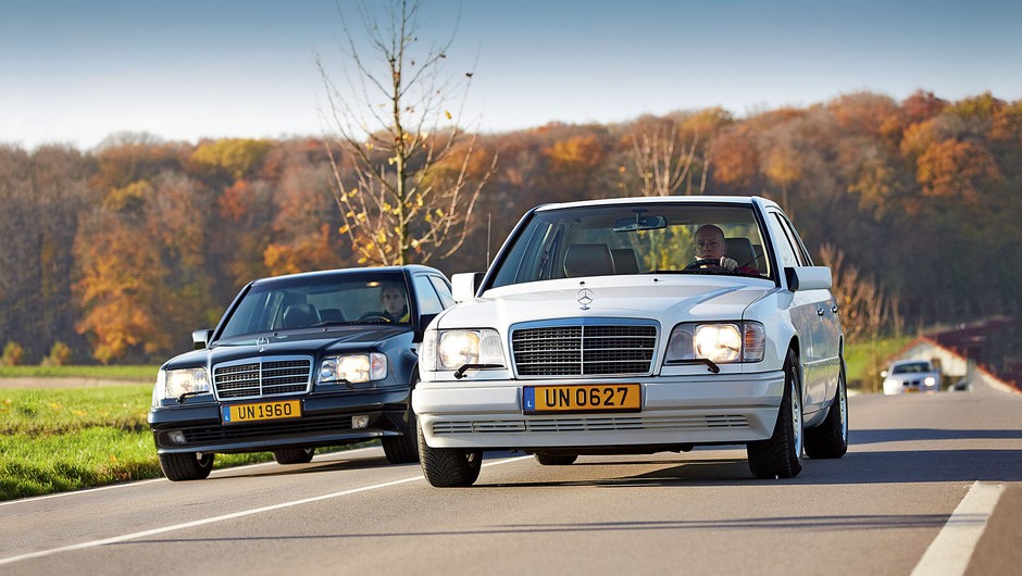 Mercedes E250D kontra E60 AMG - pośpiech nie jest wskazany