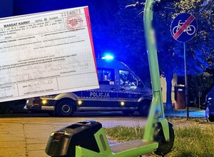 Po piwku, więc jedźmy hulajnogą... Policja walczy  z tą patologią, mandaty są potężne