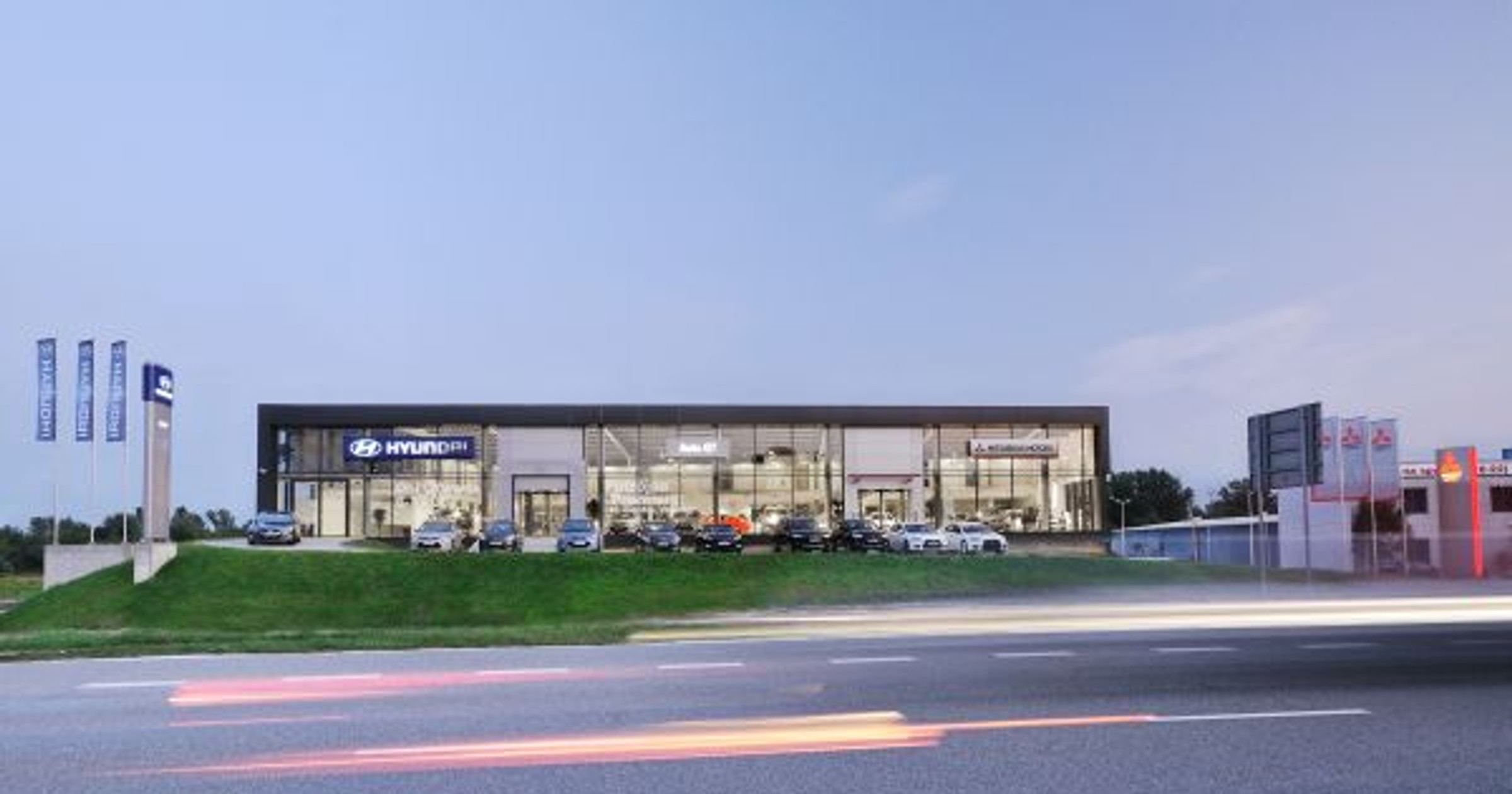 Mitsubishi - nowy salon samochodowy