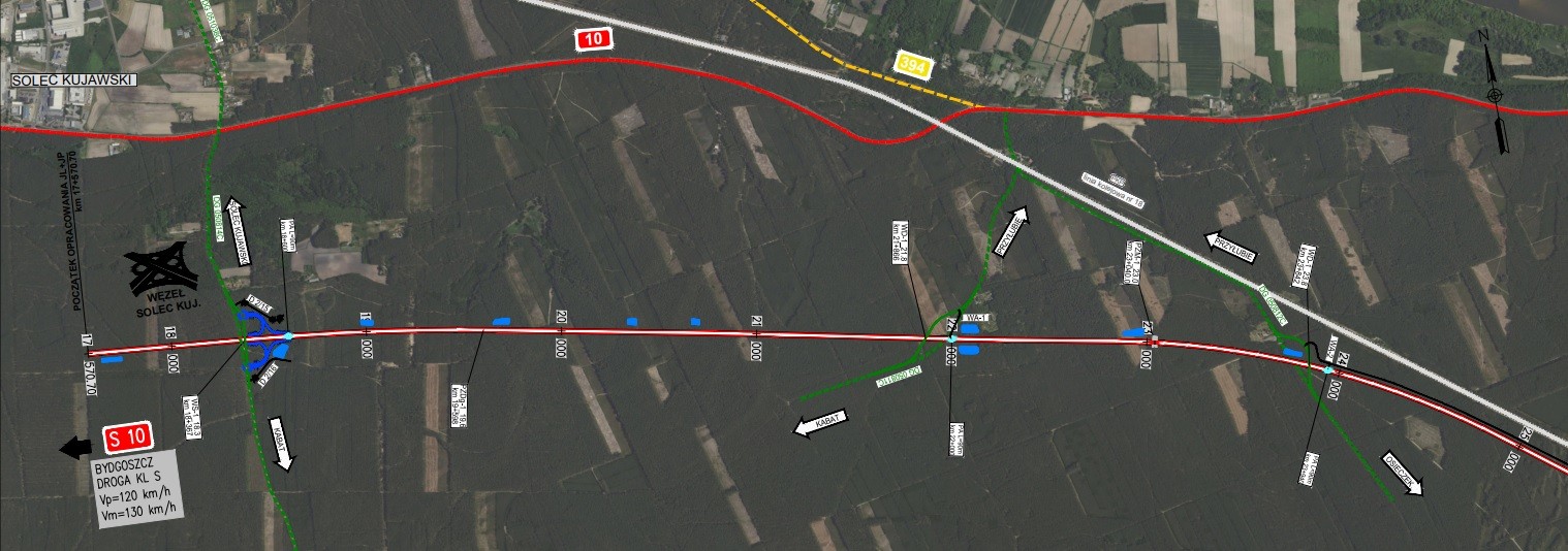 S10 między Toruniem i Bydgoszczą