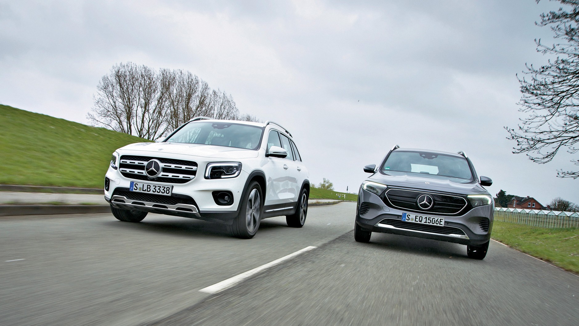Mercedes EQB 300 4Matic kontra Mercedes GLB 250 4Matic