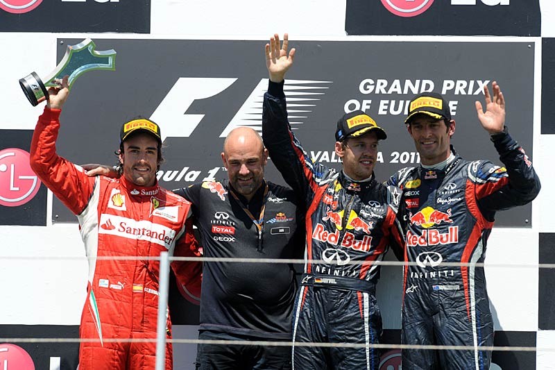 Grand Prix Europy 2011: Vettel przed Alonso i Webberem (relacja, wyniki)