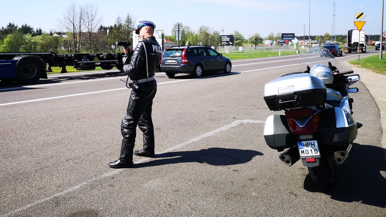 Policyjna kontrola drogowa